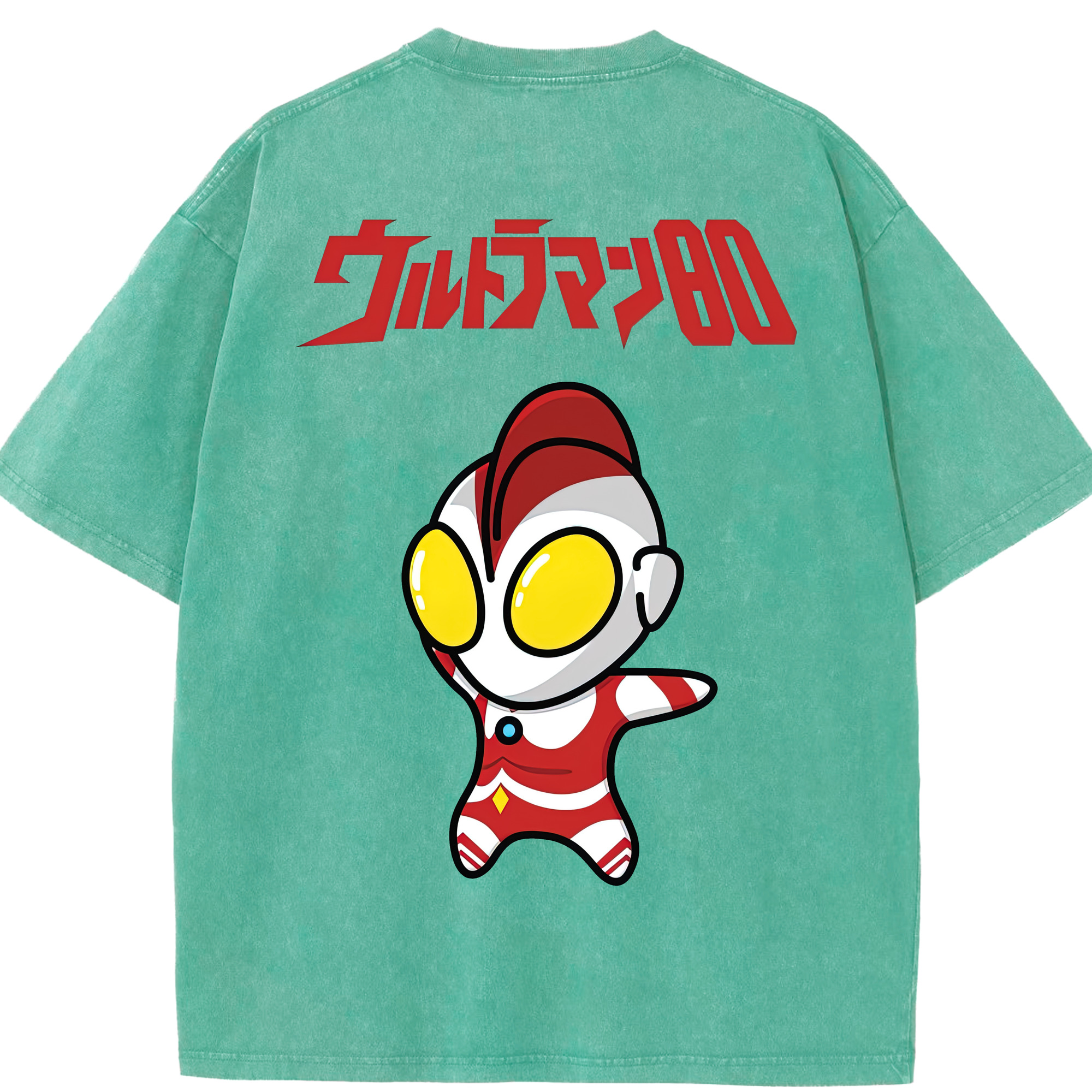 （画像用） ウルトラマン Ultraman 綿100% ヴィンテージ風 半袖Tシャツ（背面プリント）
